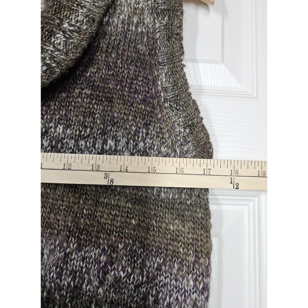 Woolrich Wool Blend Sweater Vest Women M Button Up Multicolor Fair Isle Nordic‎ - Picture 10 of 11